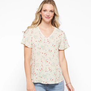 41 Hawthorn Stitch Fix Zari V-Neck Flutter Sleeve Blouse XL